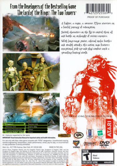 Forgotten Realms - Demon Stone (USA)